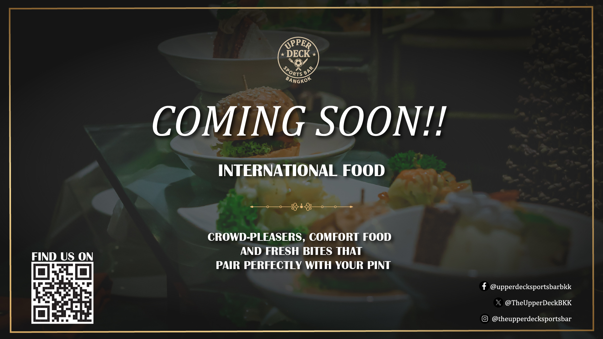 International food coming to upperdeck soi 20